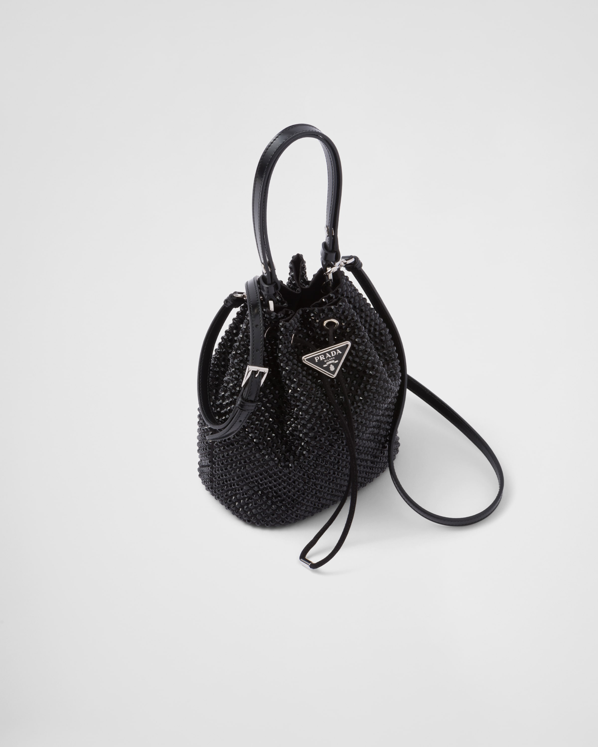 PRADA Satin mini-bag with crystals 1BE067_2AWL_F0002_V_OOO