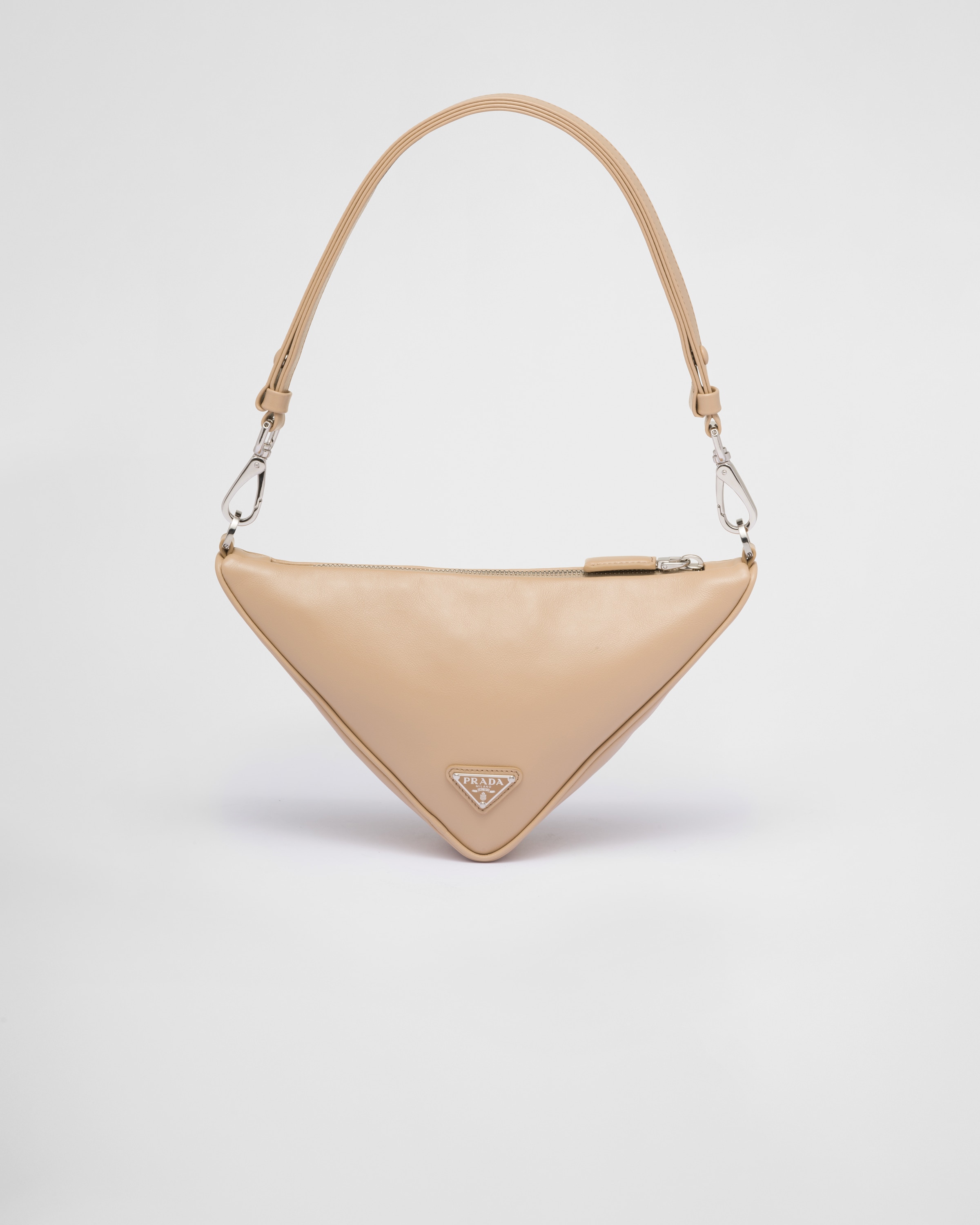 PRADA Triangle leather mini-bag 1BC543_2BYA_F0036_V_YRO