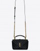 YSL college mini chain bag in shiny crackled leather bags 779430DZH071000