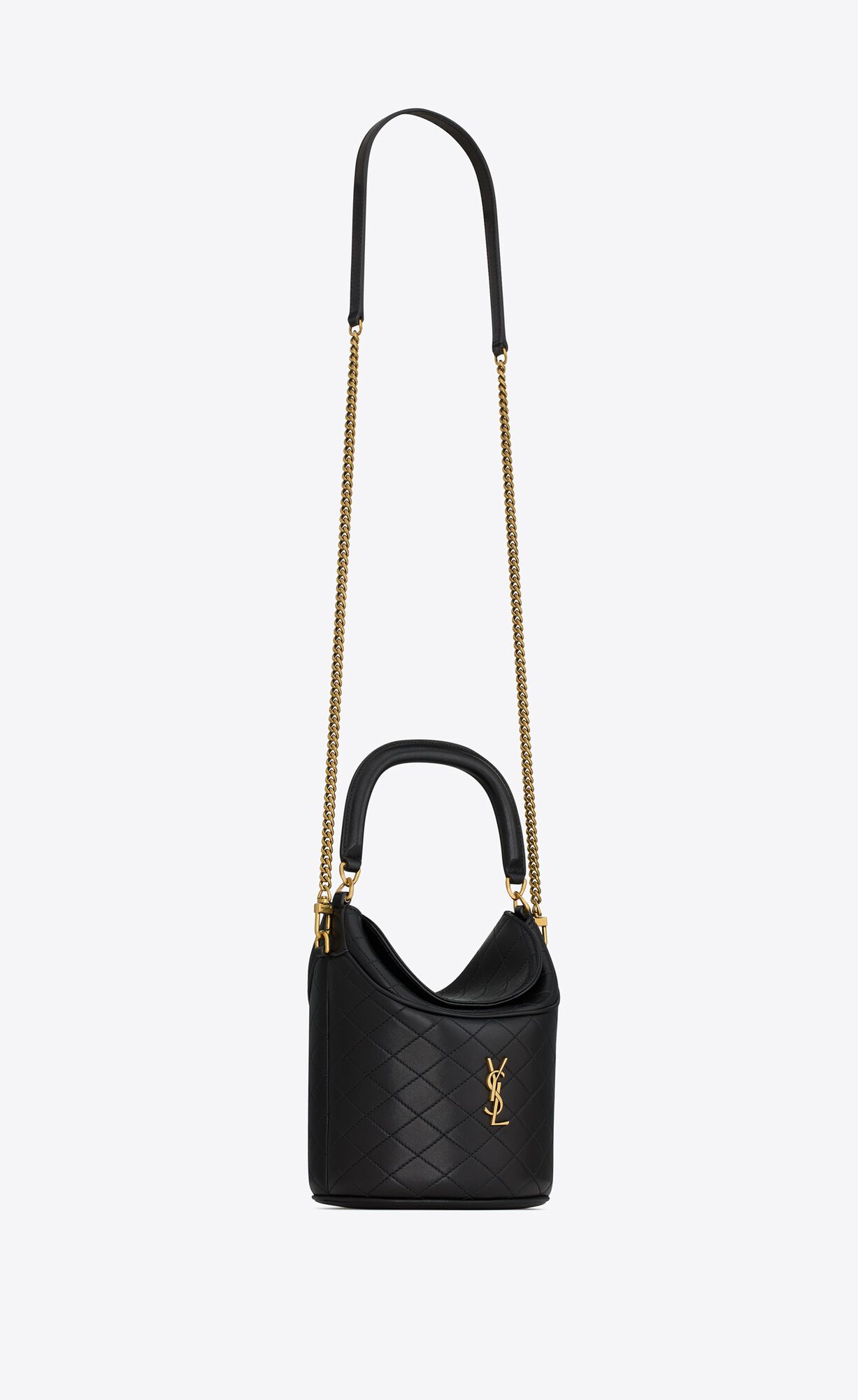 YSL gaby bucket bag in lambskin bags 7639611EL071000