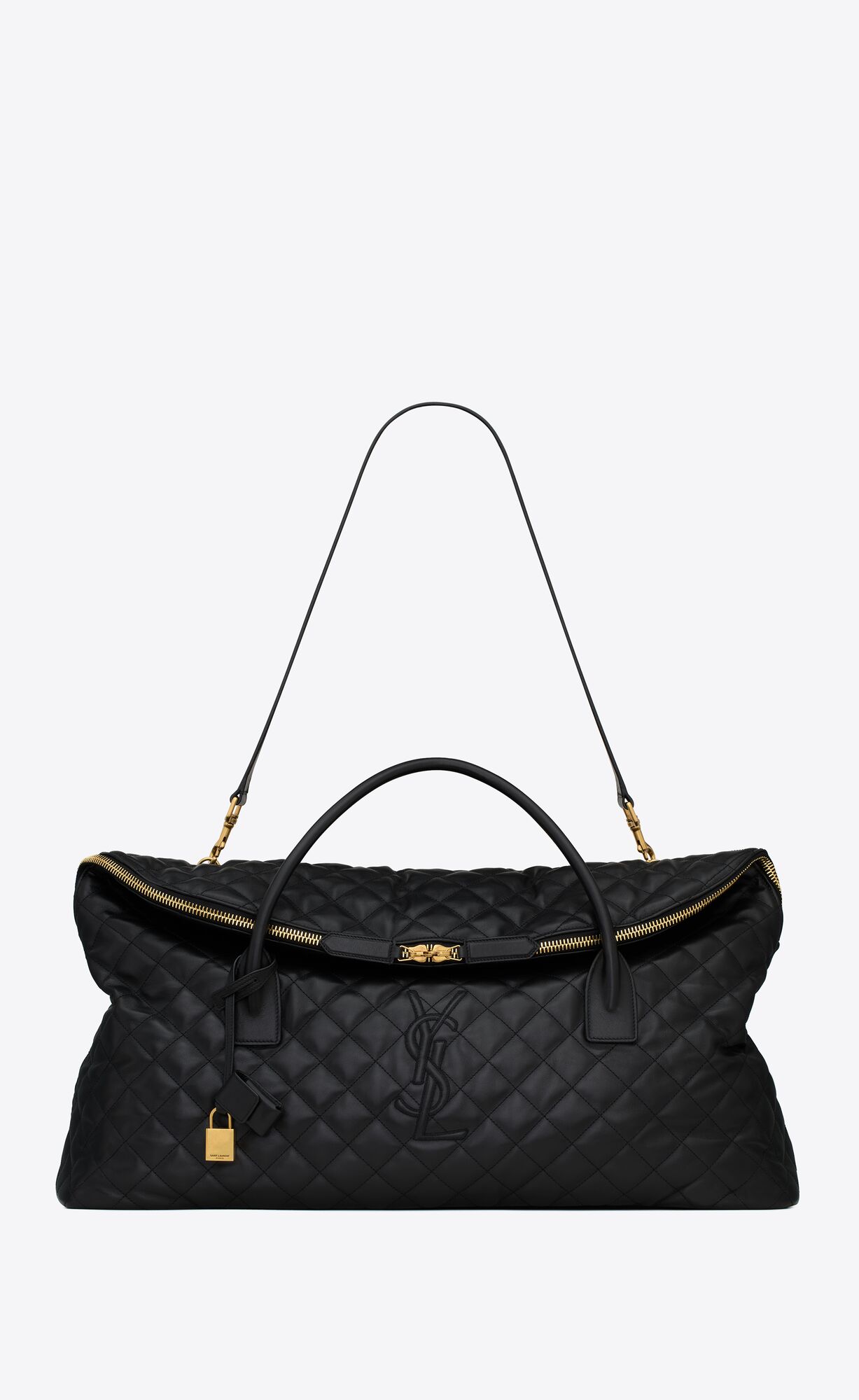 YSL es giant travel bag in quilted leather bags 736009AABK91000