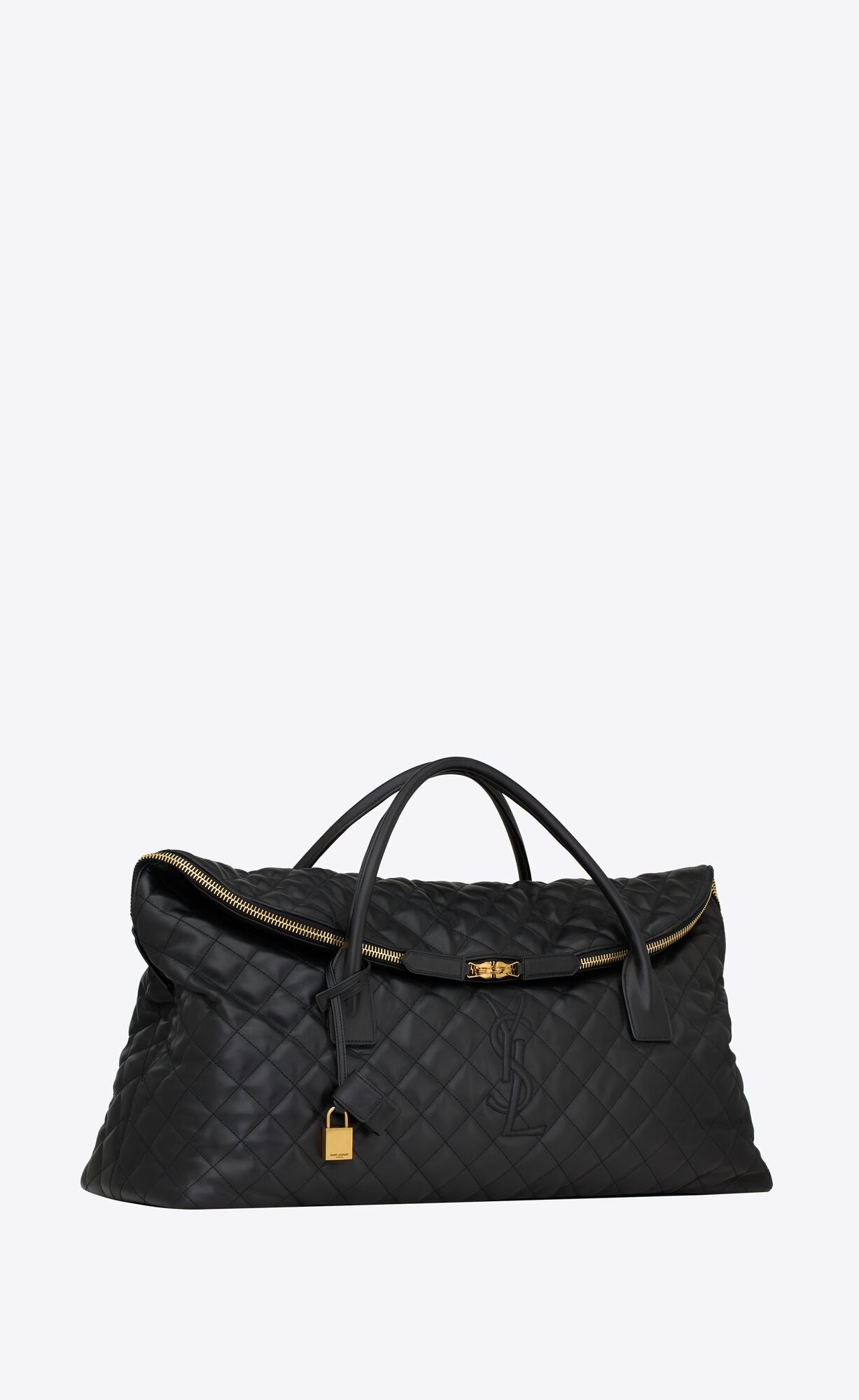 YSL es giant travel bag in quilted leather bags 736009AABK91000