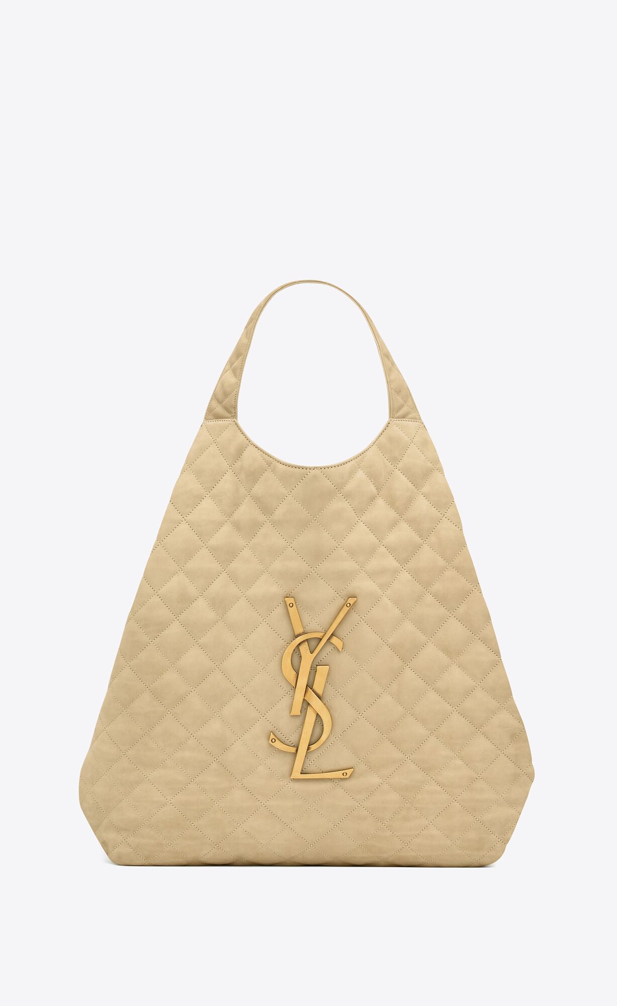 YSL icare maxi shopping bag in quilted nubuck suede bags 698651AABR89748