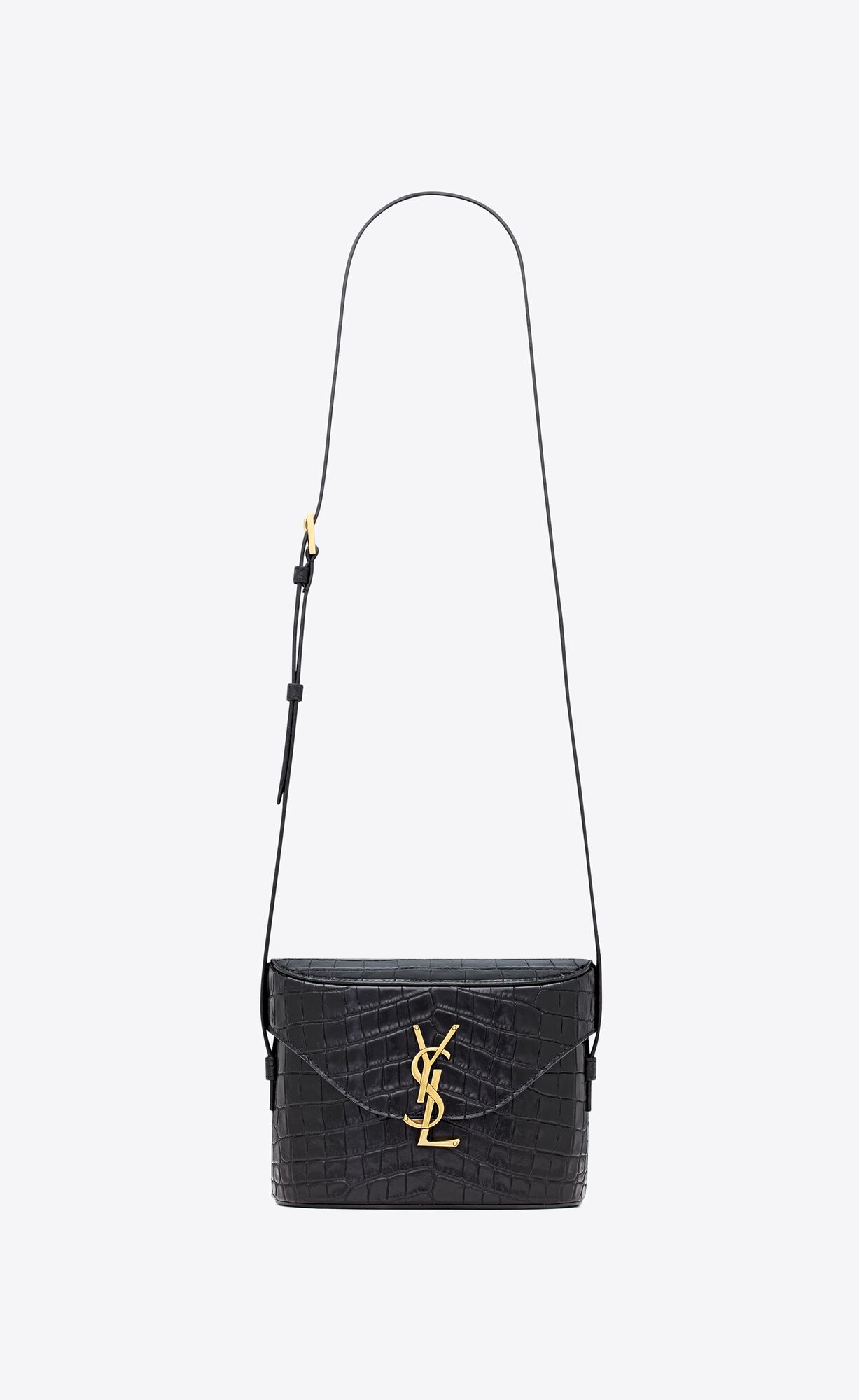 YSL june box bag in crocodile-embossed leather bags 728606AAAOH1000