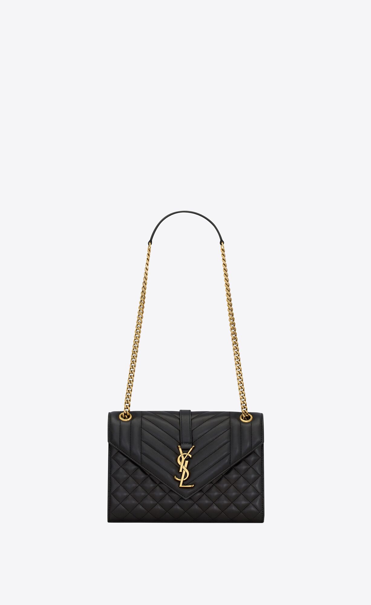 YSL envelope medium in matelassé lambskin bags 600185AACT71000