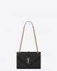 YSL envelope medium in quilted grain de poudre embossed leather bags 600185BOW911000