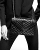 YSL envelope medium in quilted grain de poudre embossed leather bags 600185BOW911000