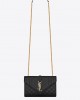 YSL envelope small in quilted grain de poudre embossed leather bags 600195BOW911000