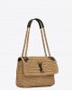 YSL niki medium chain bag in raffia and leather bags 633187GG66W7069