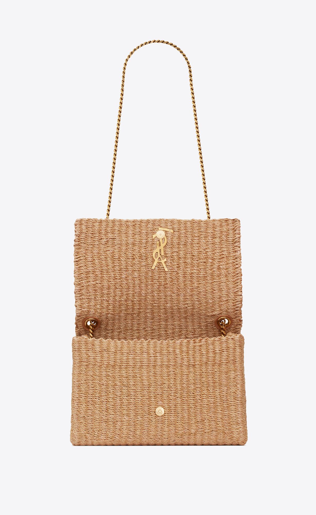 YSL kate medium supple chain bag in raffia bags 580065FABK39551