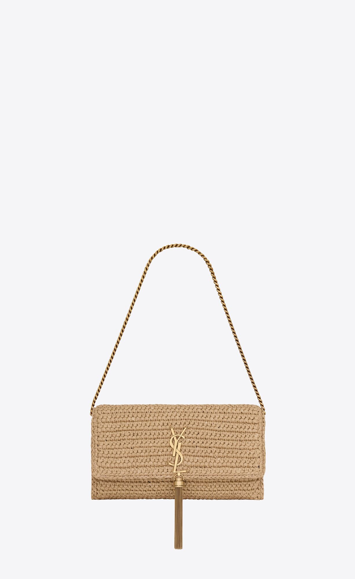 YSL kate 99 tassel in raffia bags 604276GG6AW7072