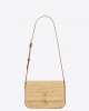 YSL solferino medium in raffia and vegetable-tanned leather bags 751506GAABN2080