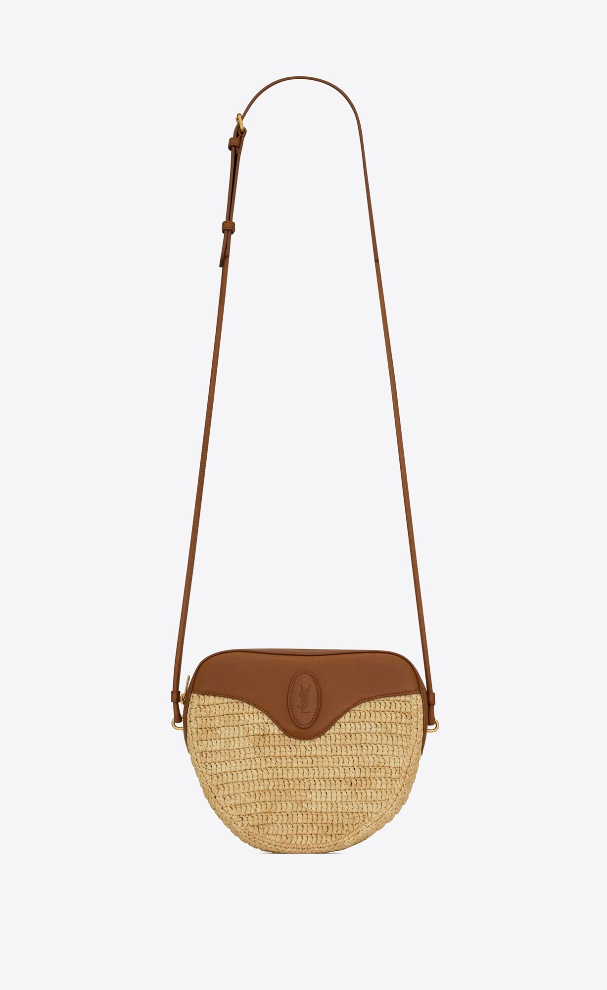 YSL le cœur in raffia and vegetable-tanned leather bags 742094GAABN2080