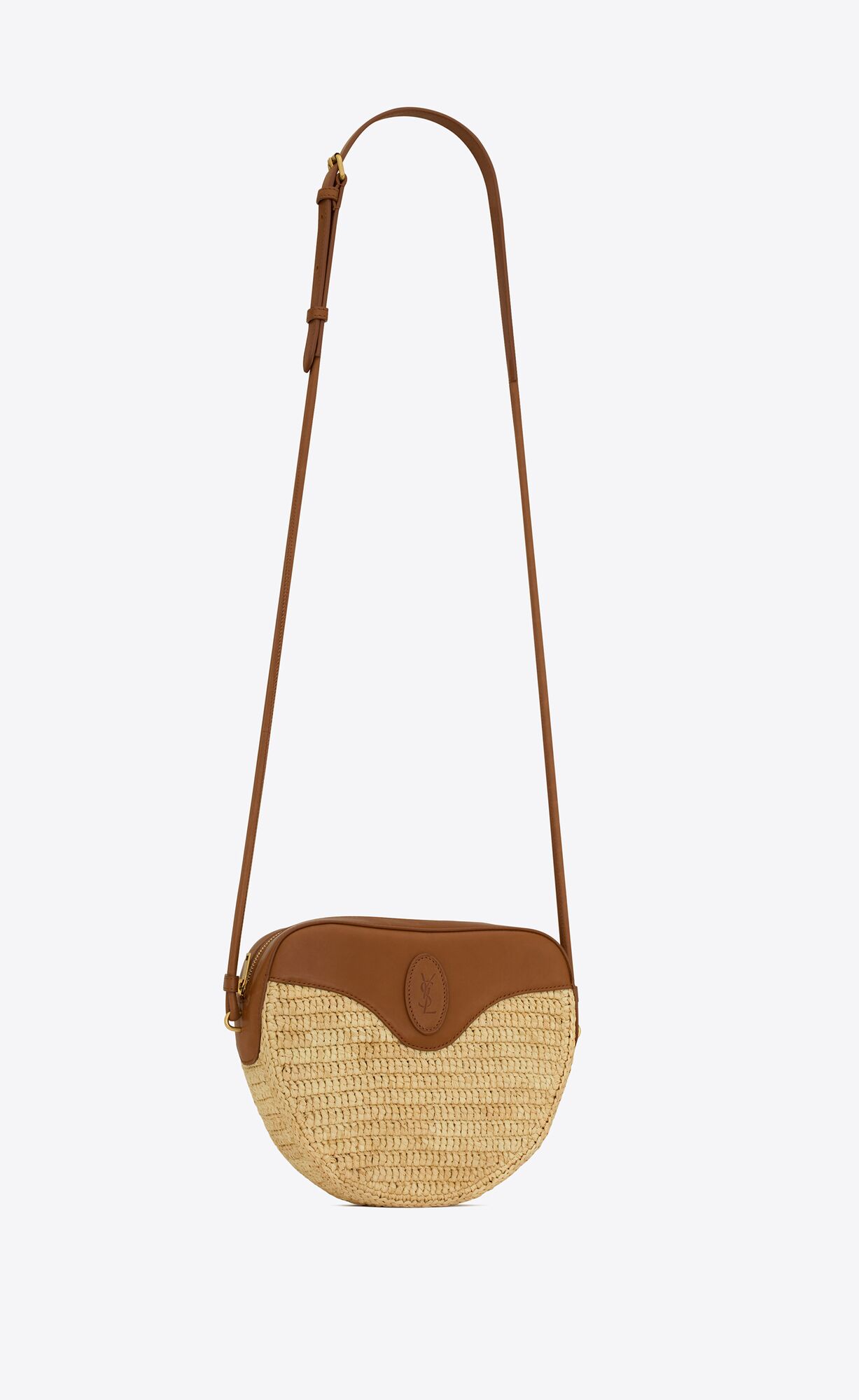 YSL le cœur in raffia and vegetable-tanned leather bags 742094GAABN2080