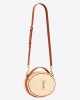 YSL camera bag in raffia and vegetable-tanned leather bags 744579FABZ39998