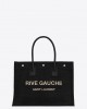 YSL rive gauche small tote bag in raffia and leather bags 6174812M21E1050