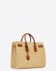 YSL sac de jour medium supple in raffia and vegetable-tanned leather bags 751499GAABN2080