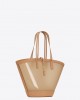 YSL panier medium in vinyl and vegetable-tanned leather bags 773697FAC0F2275