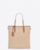 YSL laurent in canvas and vegetable-tanned leather bags 781302FAC7T9856