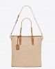 YSL laurent in canvas and vegetable-tanned leather bags 781302FAC7T9856