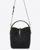 YSL le 37 in woven raffia and vegetable-tanned leather bags 773991GAAEC1000