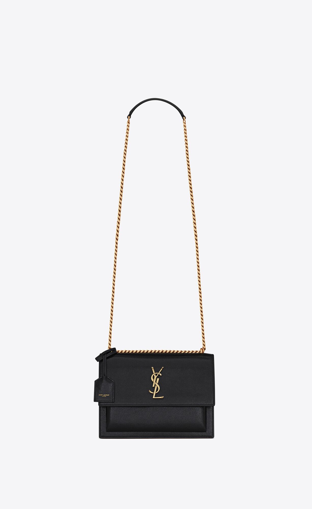 YSL sunset medium in coated-bark leather bags 442906H3Z0W1000