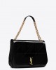 YSL jamie 4.3 in patent effect fabric bags 7424312IU671000