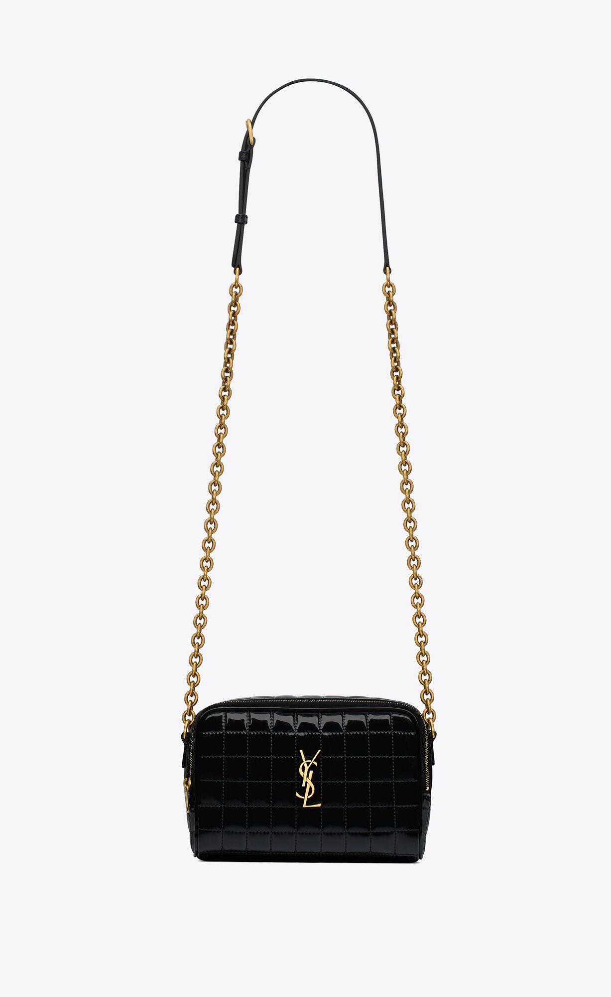 YSL cassandre matelassé carré mini camera bag in shiny canvas bags 7648092IU071000