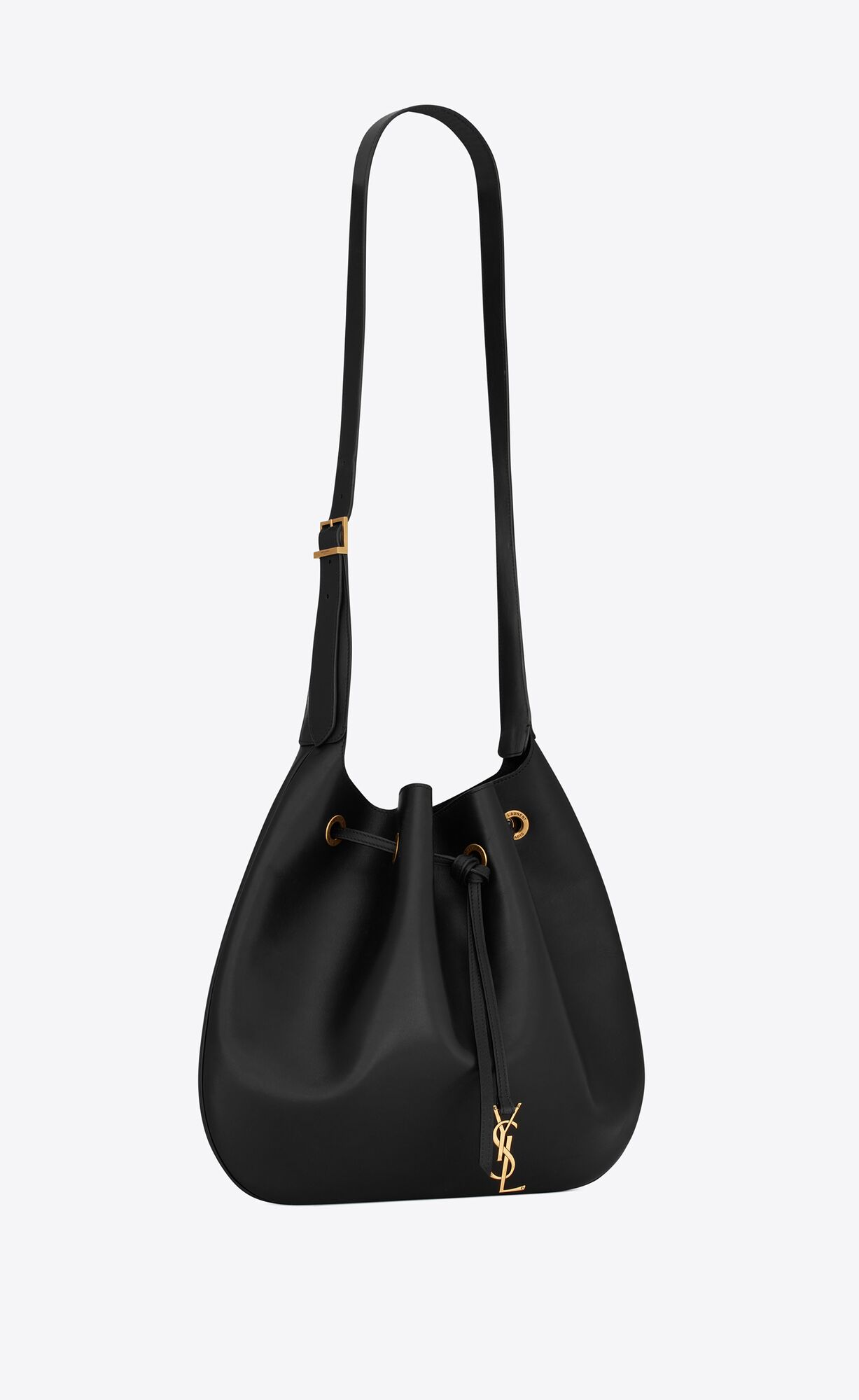 YSL paris vii large flat hobo bag in smooth leather bags 697941AAAMD1000