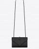 YSL envelope small in quilted grain de poudre embossed leather bags 600195BOW981000