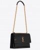 YSL sunset large in crocodile-embossed leather bags 498779DND0J1000