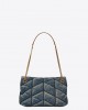 YSL puffer small in suede and denim bags 5774762PT674575