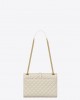 YSL envelope medium in quilted grain de poudre embossed leather bags 600185BOW919207