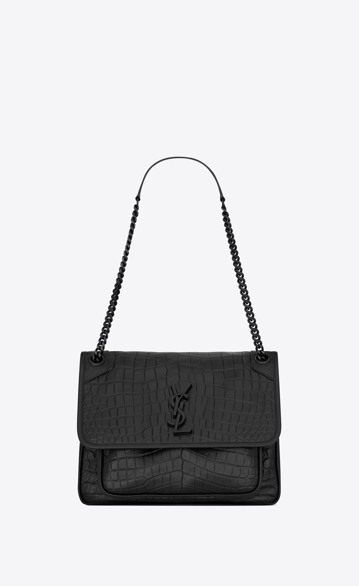 YSL niki medium in crocodile-embossed leather bags 6331501K00U1000