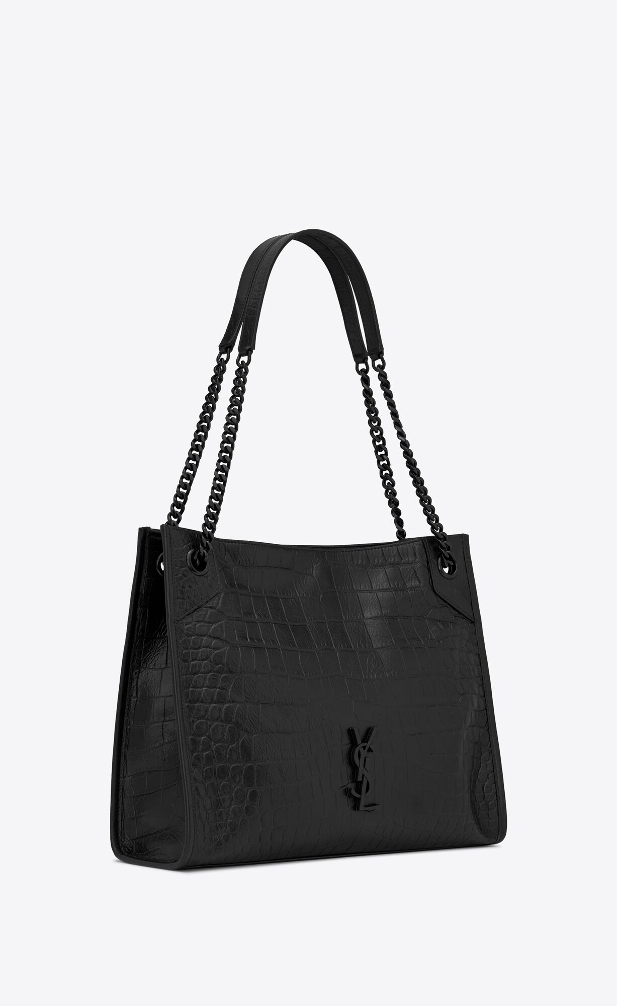 YSL niki shopping in crocodile-embossed leather bags 5912261K00U1000