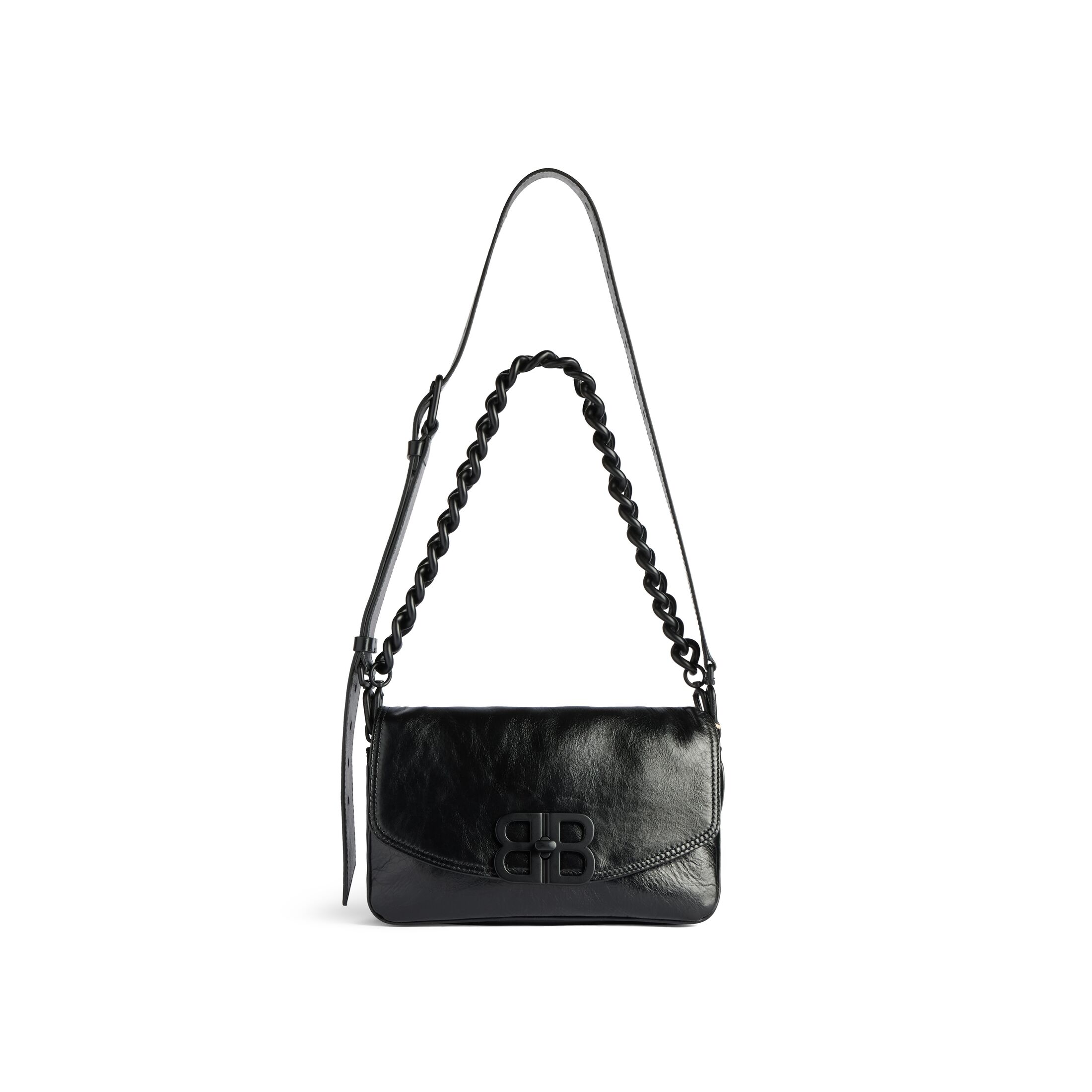 balenciaga Bb Soft Small Flap Bag in Black 7485982AA261000