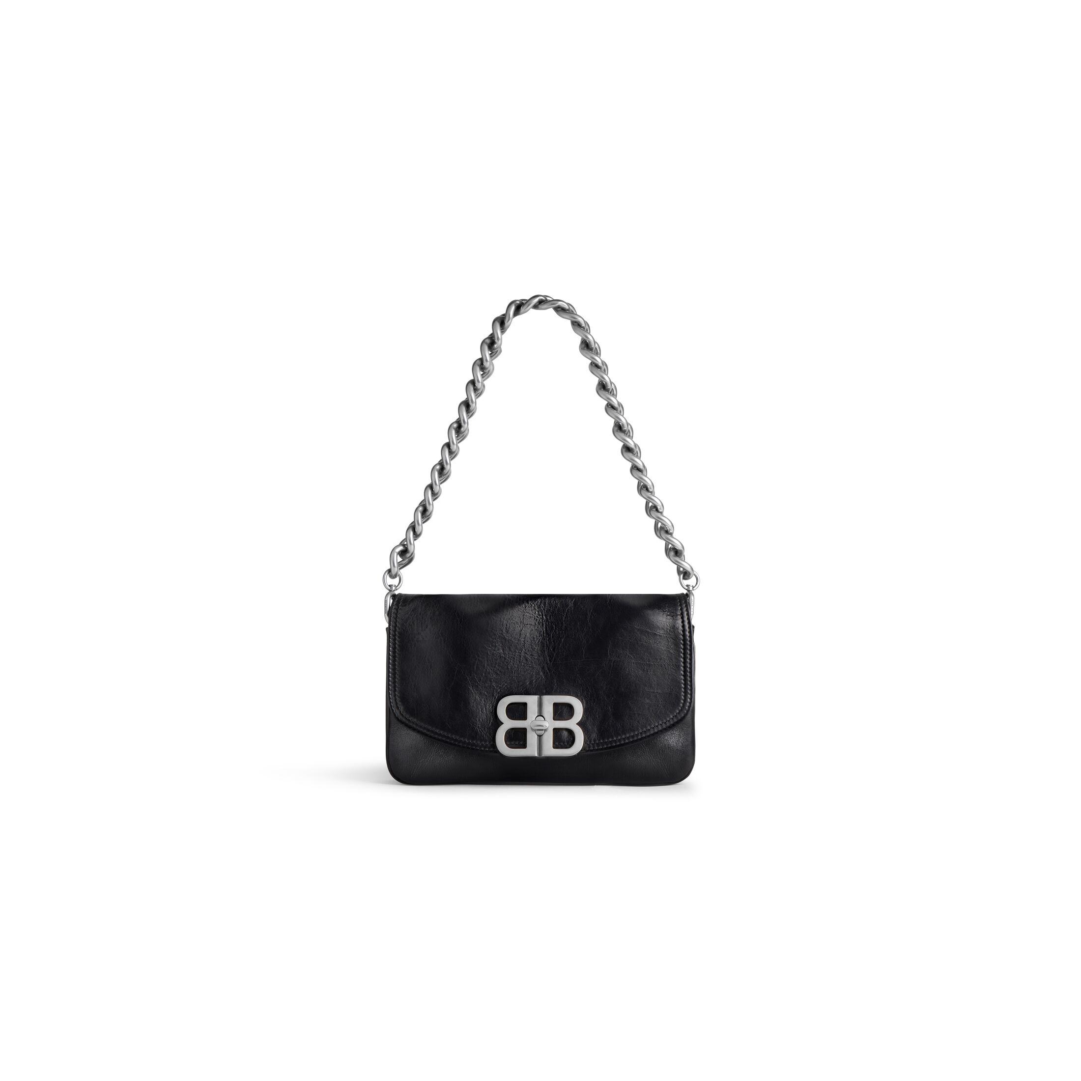 balenciaga Bb Soft Small Flap Bag in Black (2) 7485982AAIY1000