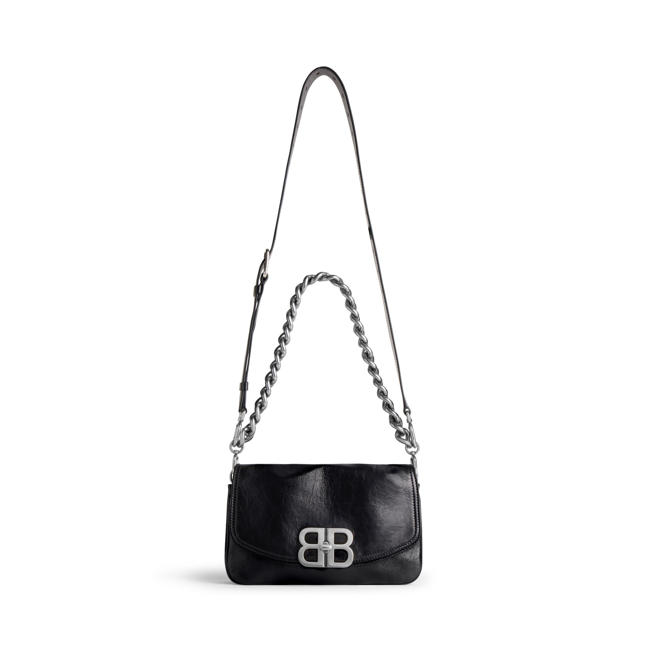 balenciaga Bb Soft Small Flap Bag in Black (2) 7485982AAIY1000