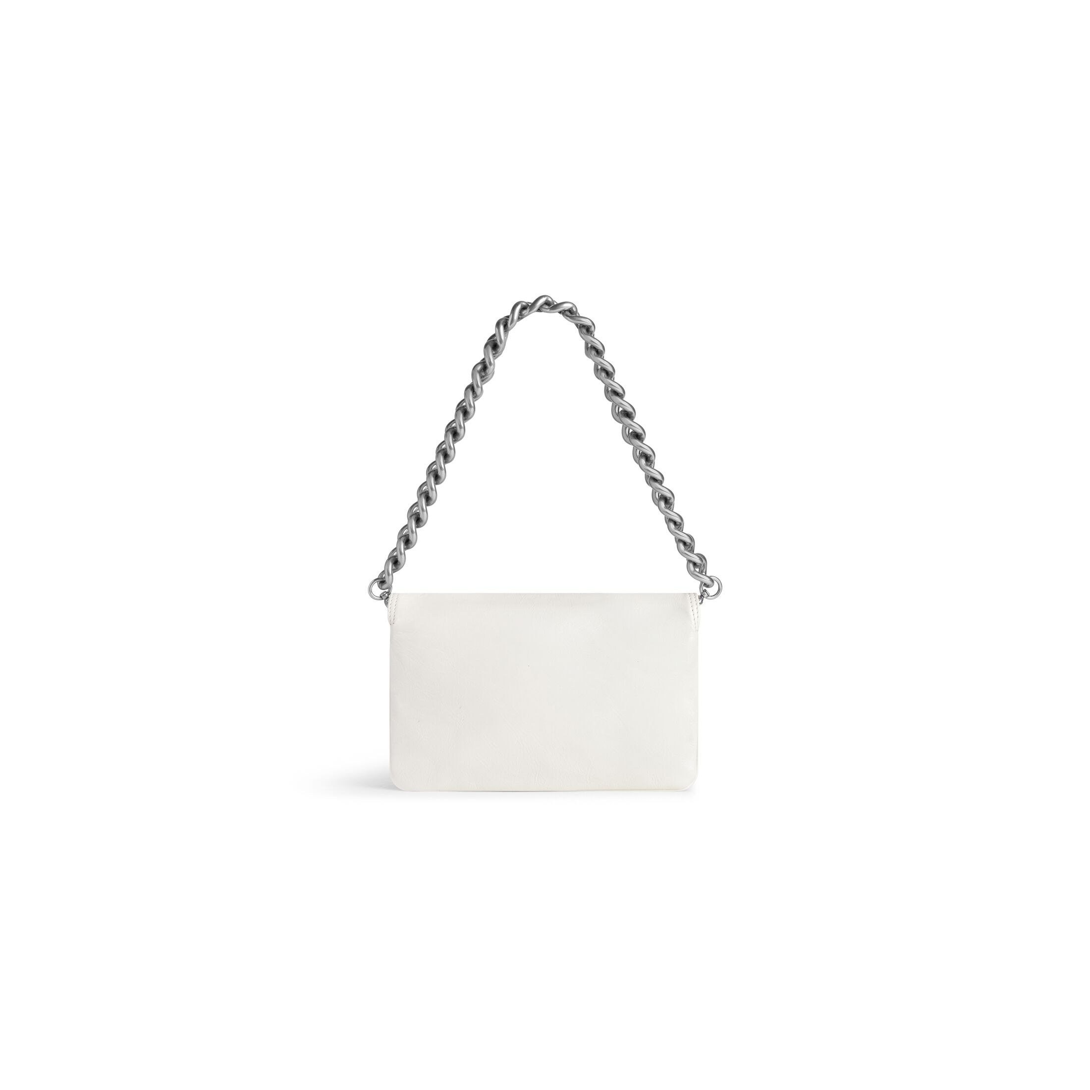 balenciaga Bb Soft Small Flap Bag in Optic White 7485982AAIY9001