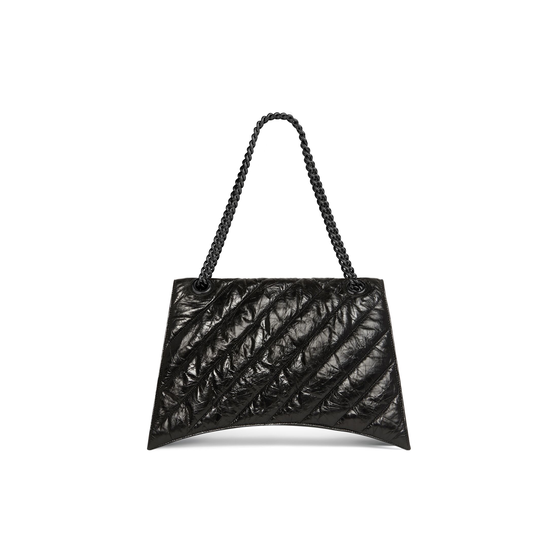 balenciaga Crush Large Chain Bag Quilted in Black 716332210IY1000