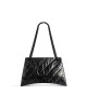 balenciaga Crush Medium Chain Bag Quilted in Black 716393210IY1000