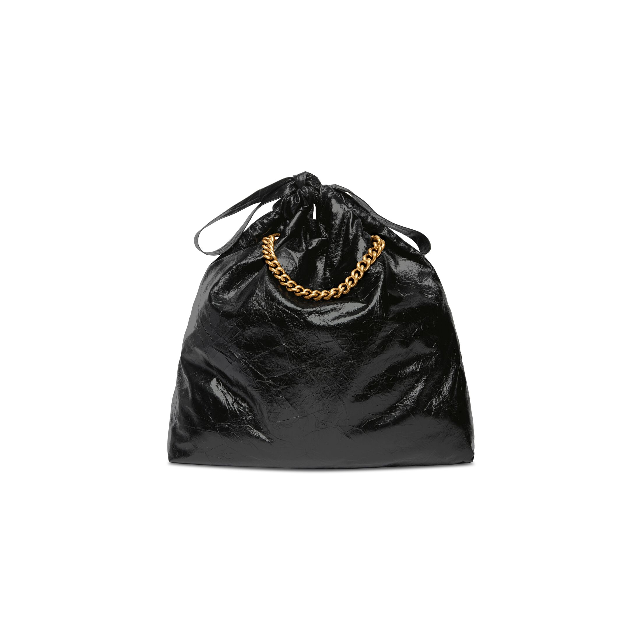 balenciaga Crush Medium Tote Bag in Black 742941210IT1000