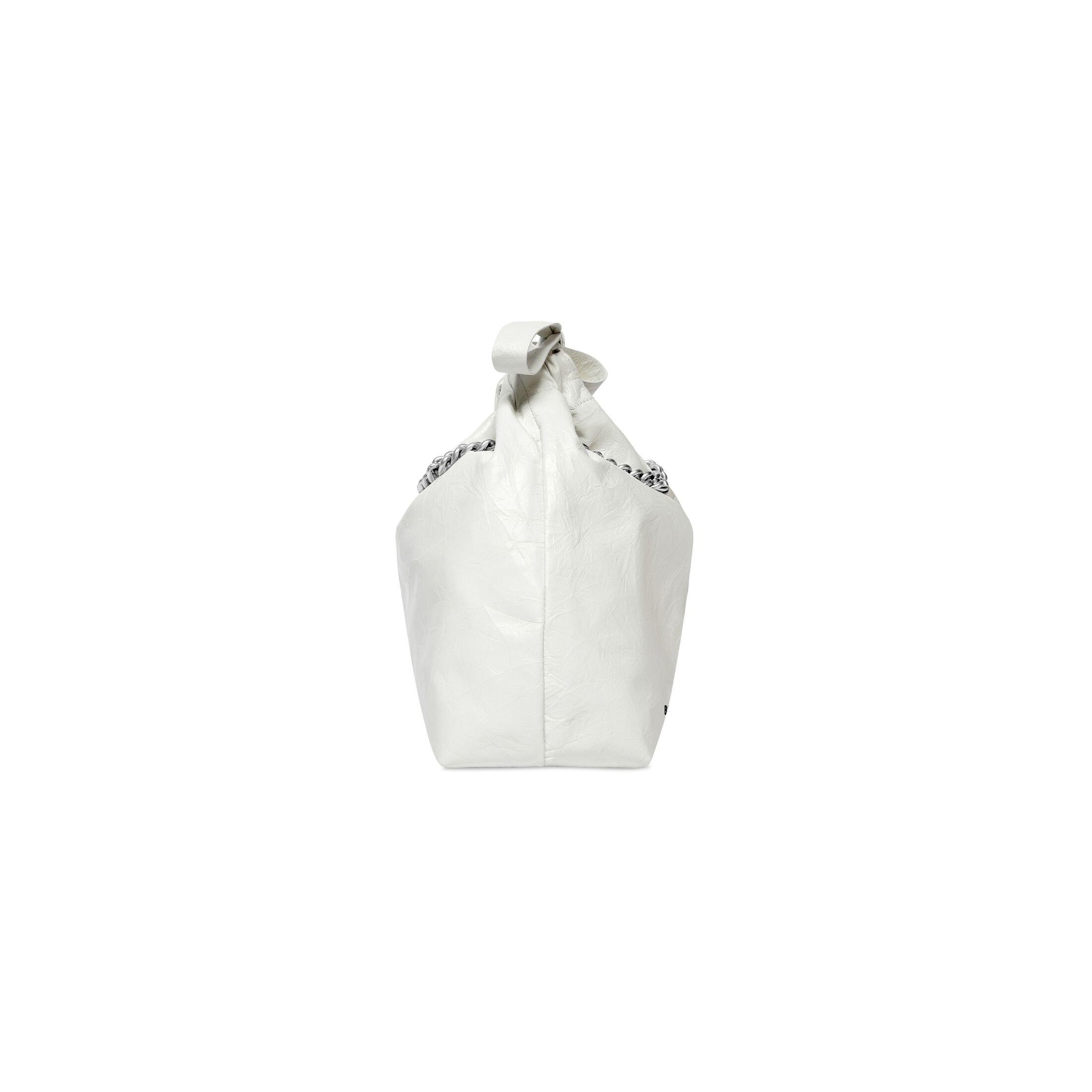 balenciaga Crush Small Tote Bag in Optic White 742942210IU9001