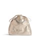 balenciaga Crush Small Tote Bag Metallized in Beige 7429422AATG9706