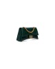 balenciaga Crush Xs Chain Bag Crocodile Embossed in Forest Green 736016210IX3038