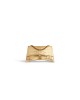 balenciaga Crush Xs Chain Bag Metallized Crocodile Embossed in Gold 7360162AAMM8000