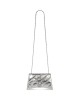 balenciaga Crush Xs Chain Bag Metallized Quilted in Silver 736016210IW8110