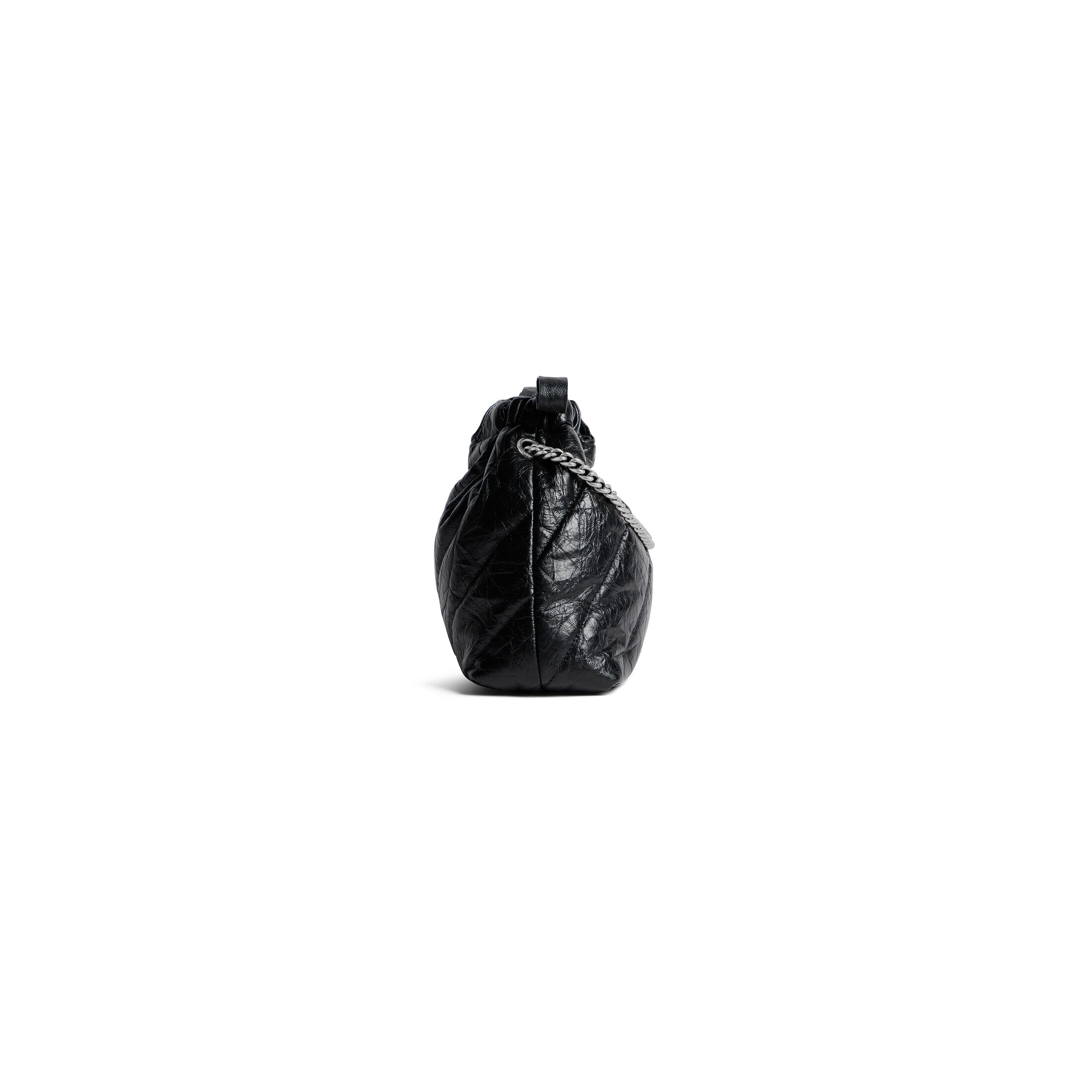 balenciaga Crush Xs Tote Bag Quilted in Black 781796210J01000