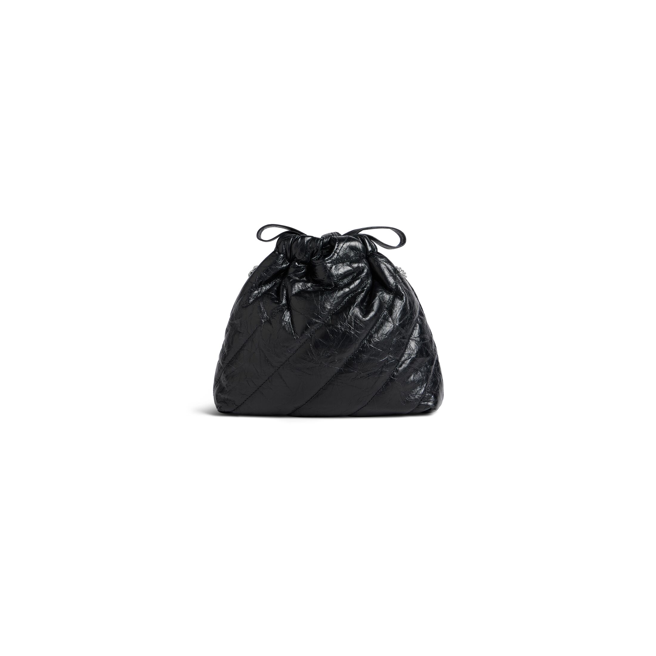 balenciaga Crush Xs Tote Bag Quilted in Black 781796210J01000