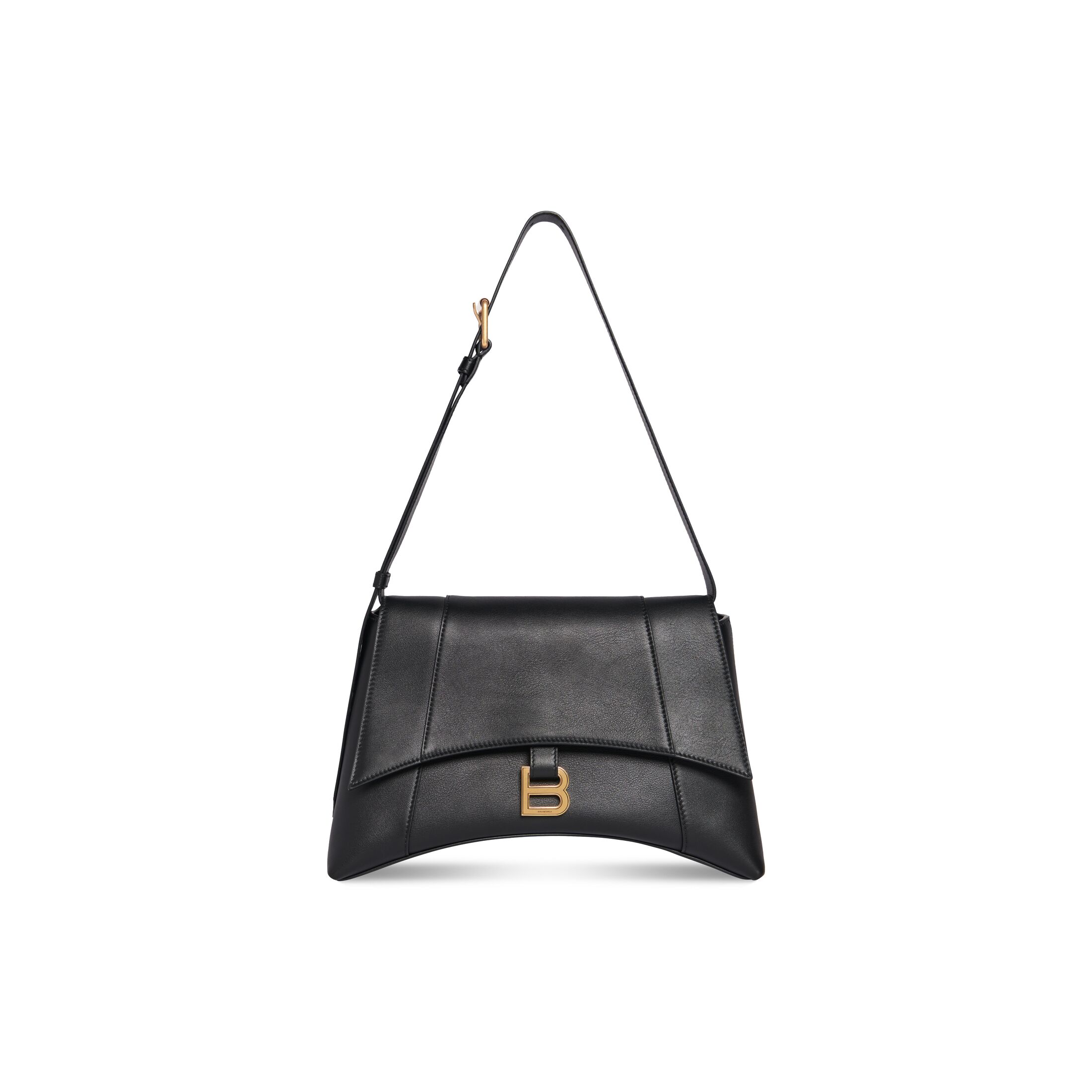 balenciaga Downtown Medium Shoulder Bag in Black 67135429S1M1000